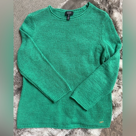 Jones New York Sweaters - Jones New York Vibrant Green Crew Neck Sweater